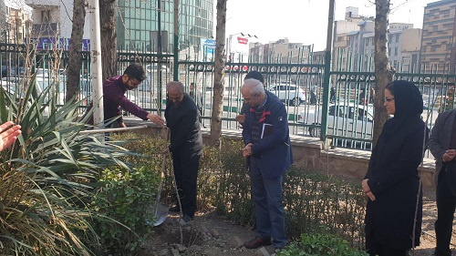 مراسم کاشت نهال به مناسبت نکوداشت روز درختکاری در دانشکده مهندسی معدن برگزار گردید